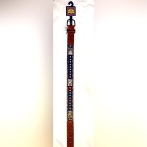 Brand New Girl’s “Cavender’s” Brown Bling Leather Belt- sz 22 -$46